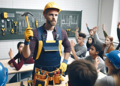 Bild som illustrerar Lärare-bygg-och-anläggning