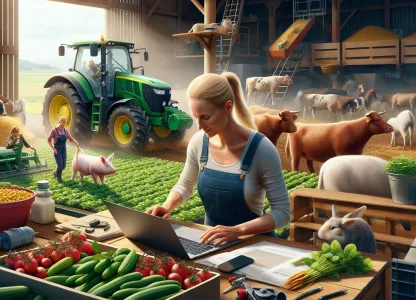 Bild som illustrerar Lantarbetare-djurskötare-o.-maskinförare