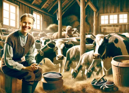 Bild som illustrerar Ladugårdsskötare-lantbrukets-husdjur