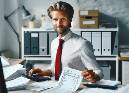 Bild som illustrerar Kontorist-bokföring-fakturering