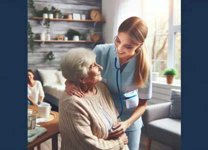 Bild som illustrerar Hemsjukvårdare-vårdbiträde
