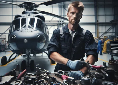 Bild som illustrerar Helikoptermekaniker