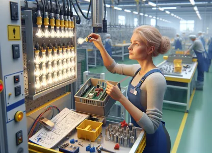 Bild som illustrerar Glödlampsfabriksarbetare