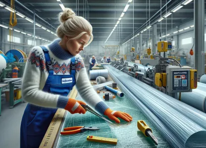 Bild som illustrerar Glasfiberarbetare-tillverkning