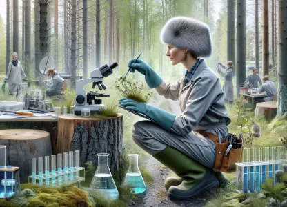 Bild som illustrerar Försökstekniker-skogsbruk