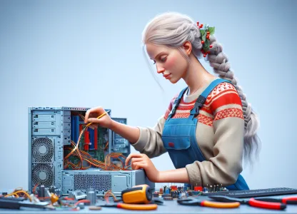 Image that illustrates What Does it Mean to Work as a Computer Repair Technician?