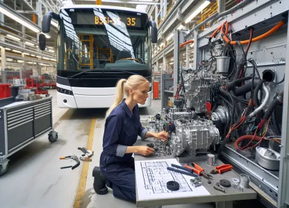 Bild som illustrerar Bussmontör