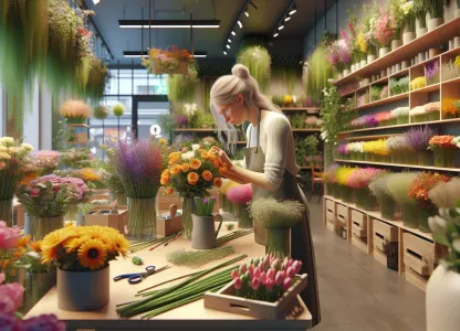 Bild som illustrerar Blomsterhandlare