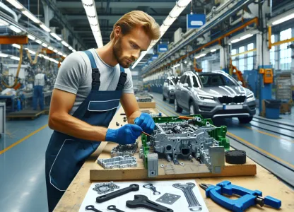 Bild som illustrerar Bilarbetare-montering