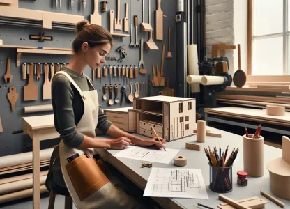 Image that illustrates Model Carpenter: A Creative and Precise Craft Profession