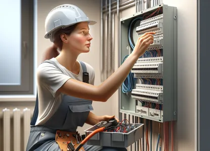 Bild som illustrerar Elmontör-installation-elcentral