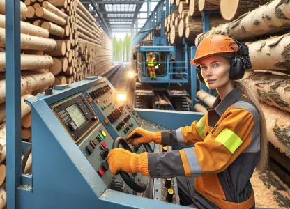 Image that illustrates Debarker Operator in Sawmill: A Deep Dive into the Profession and Salary