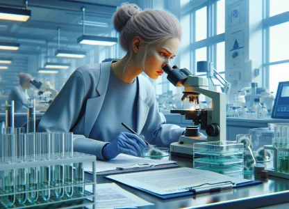 Bild som illustrerar Bakteriolog-forskare