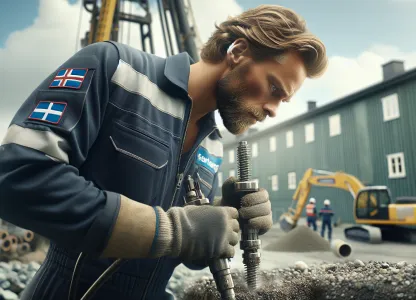 Bild som illustrerar Borrare-bergvärme