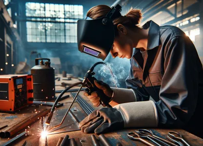 Bild som illustrerar Argonbågsvetsare