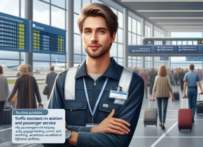 Bild som illustrerar Trafikassistent-luftfart-passagerarservice