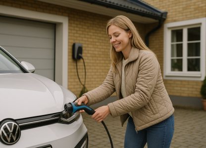 Bild som illustrerar Sa-laddar-du-elbilen-billigare-strategi-for-lag-kostnad