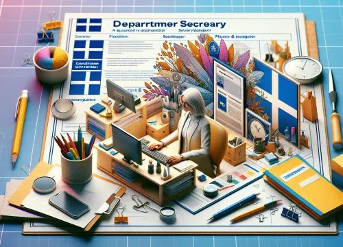 Image that illustrates Departementssekreterare salary – education, tasks & career