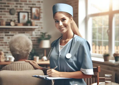 Image that illustrates Assistant Nurse Salary in Home Healthcare – Education, Tasks & Career