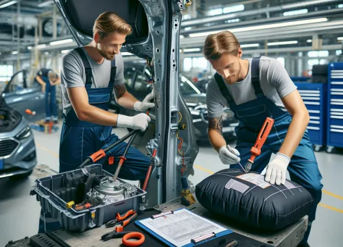 Image that illustrates Airbag Assembler Salary – Education, Tasks & Career