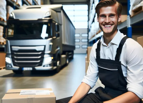 Image that illustrates Warehouse Worker, forklift operator salary, education, tasks & career
