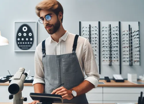 Image that illustrates Optician Assistant Salary – Education, Tasks & Career