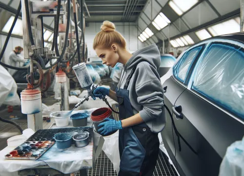 Image that illustrates Salary for Body Painter in Manufacturing – Education, Tasks & Career