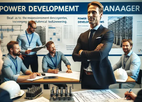Image that illustrates Salary Development Manager, electrical power – education, tasks & career