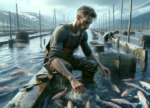 Image that illustrates Aquaculturist Salary – Education, Tasks & Career