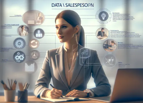 Bild som illustrerar Datasäljare lön – utbildning, arbetsuppgifter & karriär