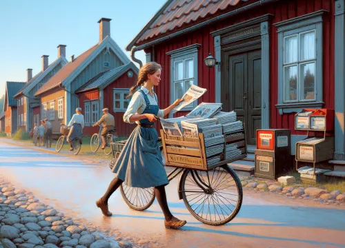 Image that illustrates Salary Distributions Assistant, newspaper – education, tasks & career