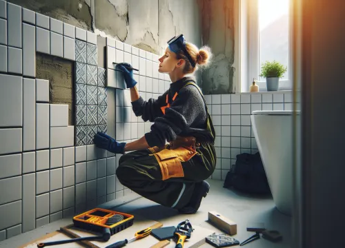 Image that illustrates Tiler Salary – Education, Tasks & Career