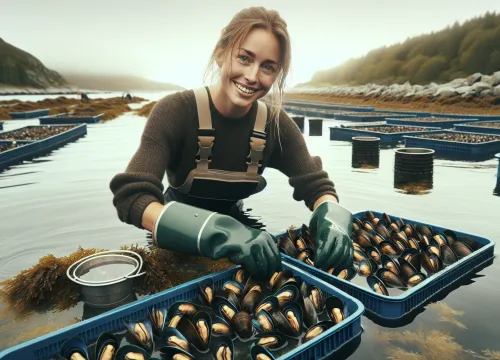 Image that illustrates Mussel Farmer salary – education, tasks & career