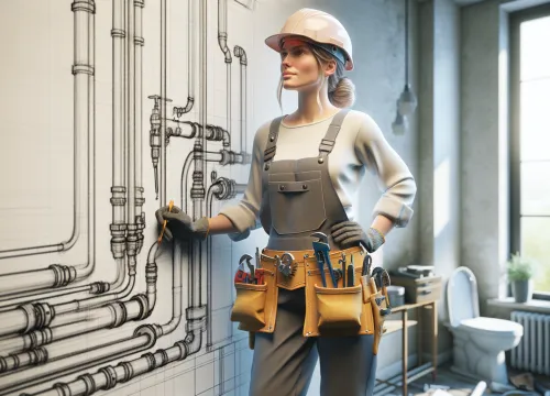 Image that illustrates Plumber salary – education, tasks & career