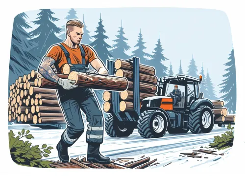 Image that illustrates Forest Tractor Operator Salary – Education, Tasks & Career