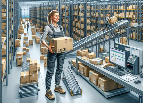 Image that illustrates Warehouse Material Handler Salary – Education, Tasks & Career