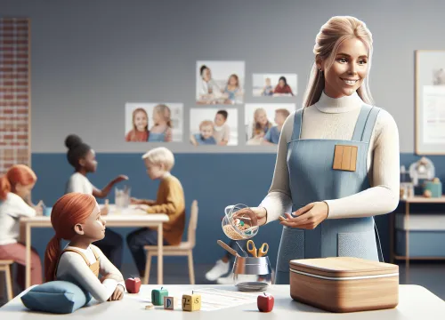 Image that illustrates Child Care Worker Salary – Education, Tasks & Career