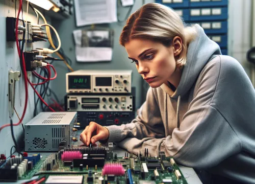 Image that illustrates Electronics Repairer Salary – Education, Tasks & Career