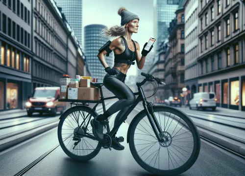 Bild som illustrerar Cykelbud lön – utbildning, arbetsuppgifter & karriär