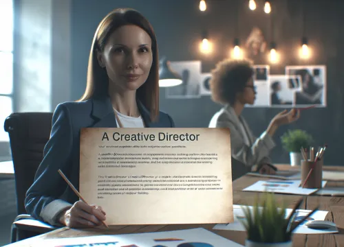 Image that illustrates Creative director salary – education, tasks & career