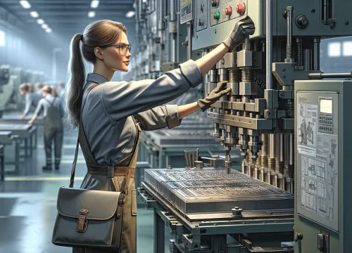 Bild som illustrerar Lön Automatpressare inom metall – utbildning, arbetsuppgifter & karriär