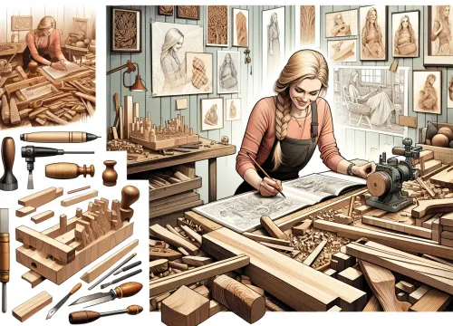 Image that illustrates Wooden Sculptor Salary – Artist, Education, Tasks & Career