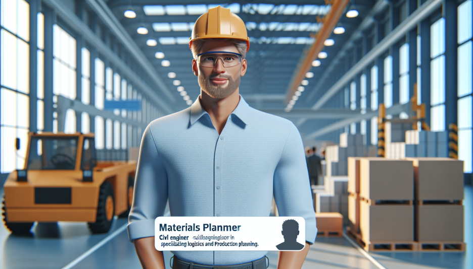 Image representing the profession of Material planner, civil engineer