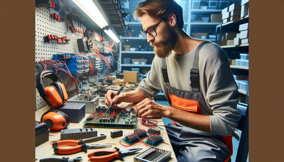 Image representing the profession of Electronics fitter, manufacturing