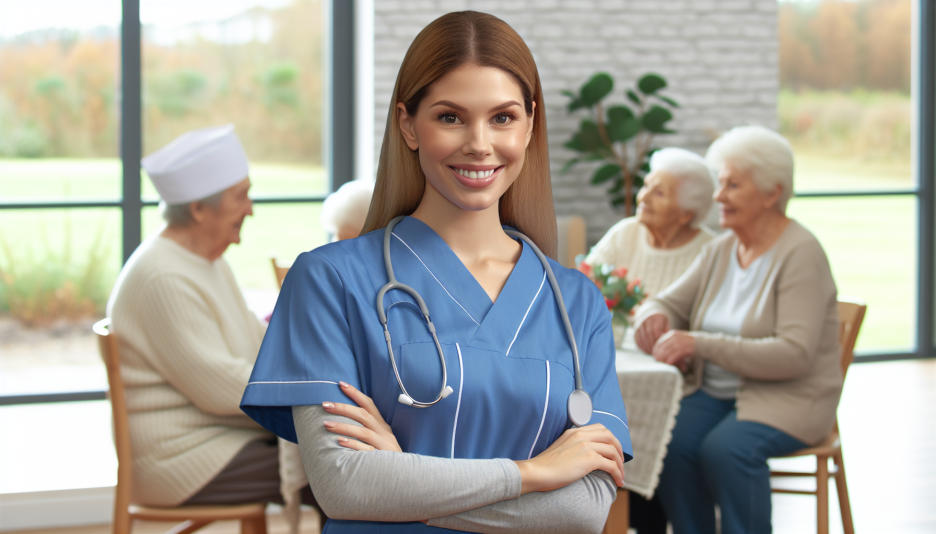 Image representing the profession of Assistant nurse, elderly care at an institution