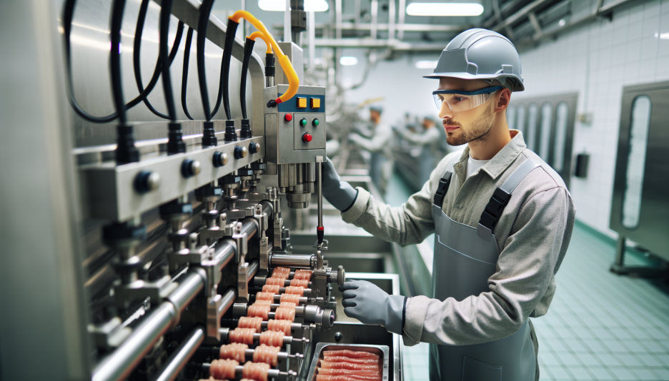 Image representing the profession of Machine operator, food industry, meat and fish