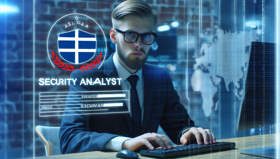 Image representing the profession of Security analyst, IT