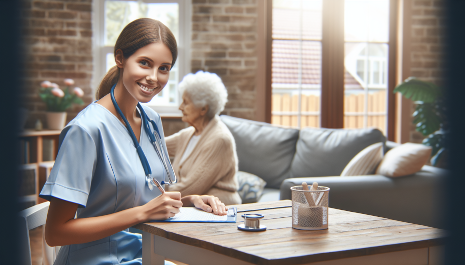Image representing the profession of Assistant nurse, elderly care at home