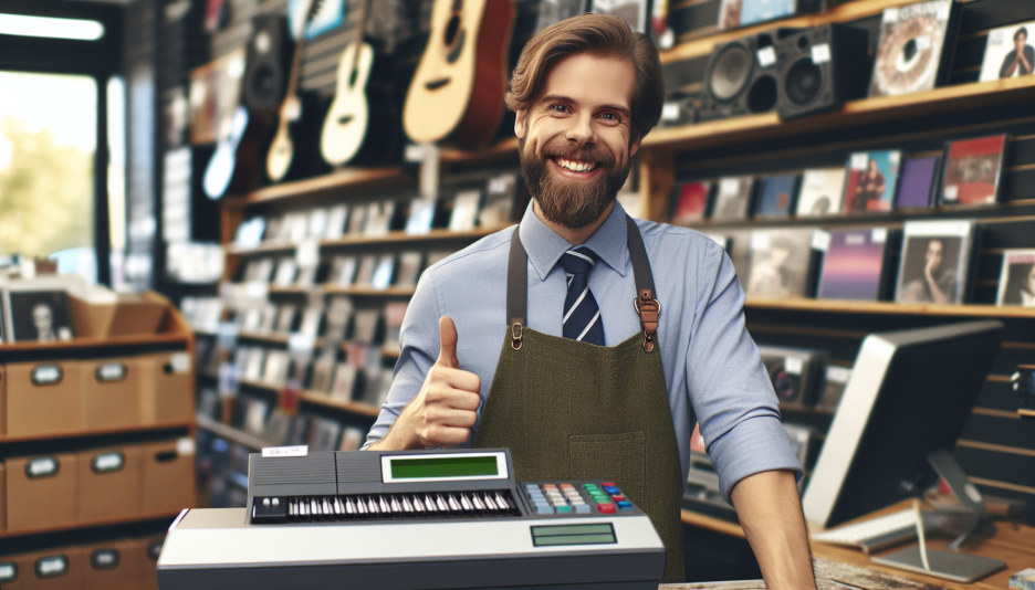 Image representing the profession of Shop assistant, music store