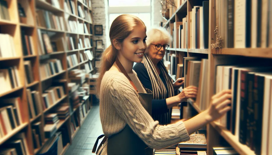 Yrket Butikssäljare, böcker och dess lön